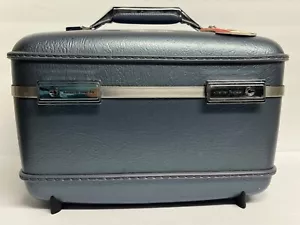 American Tourister Hard Side Train Case Keys Included Travel Makeup Vintage Prop - Picture 1 of 16