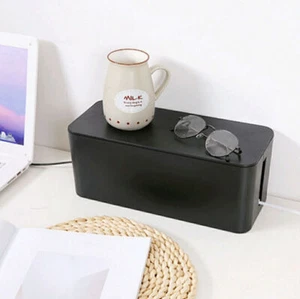 New TV Wire Organizer Cable Box Organizer Charger Tidy Box Surge Protectors Box - Picture 1 of 17