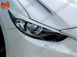 Front Eyelids Headlight Covers Painted 25D var №2 for Mazda 6 2012-2017 - Picture 1 of 15