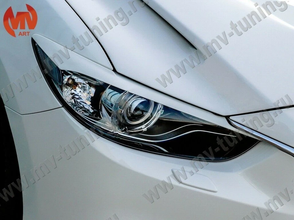 Cubiertas de faros de párpados delanteros pintadas 25D var №2 para Mazda 6 2012-2017 Foto 1 de 4