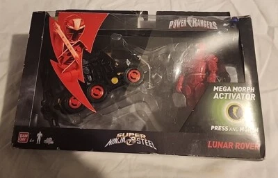 NUEVO Power Rangers Super Ninja Acero Rojo Ranger Mega Morph Activator Lunar Rover Foto 1 de 3