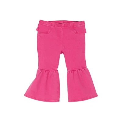 Pantalones de mezclilla acampanados Wrangler rosa Delilah 112356591 para bebé niña Foto 1 de 2
