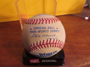 Serie Mundial 1985 Rawlings firmado Béisbol Ed Lopat em/nm bx3 - Imagen 1 de 3