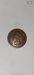 1886 US Indian Small Cent Liberty No Mint - Bild 1 von 2