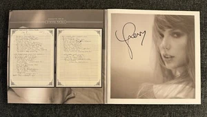 Taylor Swift The Tortured Poets Department Vinyl Signed Insert w HEART- IN HAND - Picture 1 of 3