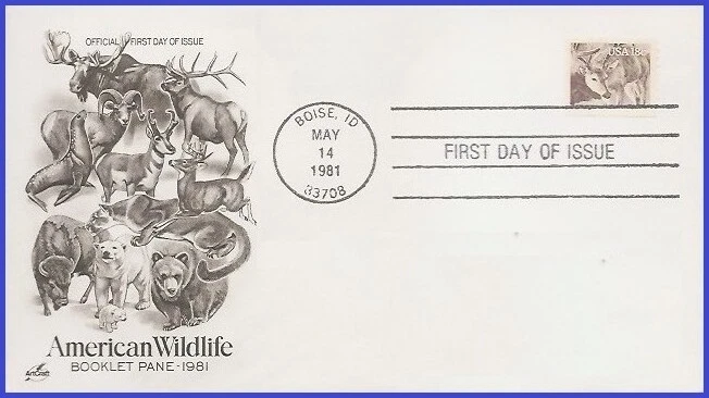 USA4 #1888 U/A ARTCRAFT FDC   White-tailed deer - Image 1 of 1