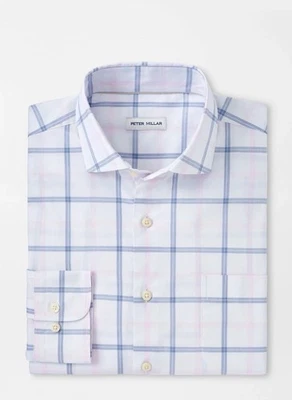 $160 Peter Millar Mens Small Abbot Crown Lite Button Down Shirt Cotton/Nylon - Image 1 of 4