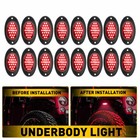 16x LED Car Underglow Lights Strip Universal For UTV,Truck,SUV,Jeep,Motorcycle