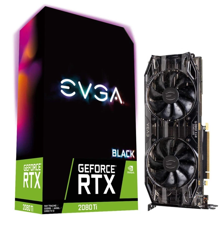 EVGA NVIDIA GeForce RTX 2080 Ti 11GB GDDR6 Graphics Card (11G-P4-2383-KR) - Image 1 of 1