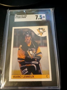 Mario Lemieux Rookie Karte O-pee-chee #9 sgc 7.5 HOF Penguins OVP - Bild 1 von 2