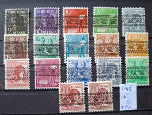 1948 Alliierte Besatzung amerik und brit Zone Mi Nr. 36 I - 51 I + A49 I** - Bild 1 von 1