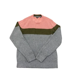 Jersey Ted Baker Hombre Rosa y Gris Bloque Talla S Tejido Lana - Imagen 1 de 7