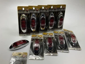 (10) Pilot NV-5166R Red Surface Mount LED Clearance Marker Light, 2.625" Oval - Picture 1 of 5