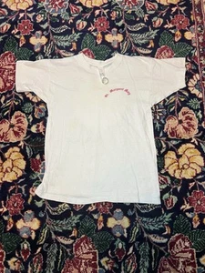 60S Saint Margaret Mary Velva Sheen Shirt Sz Small/Medium, Back Print - Picture 1 of 4