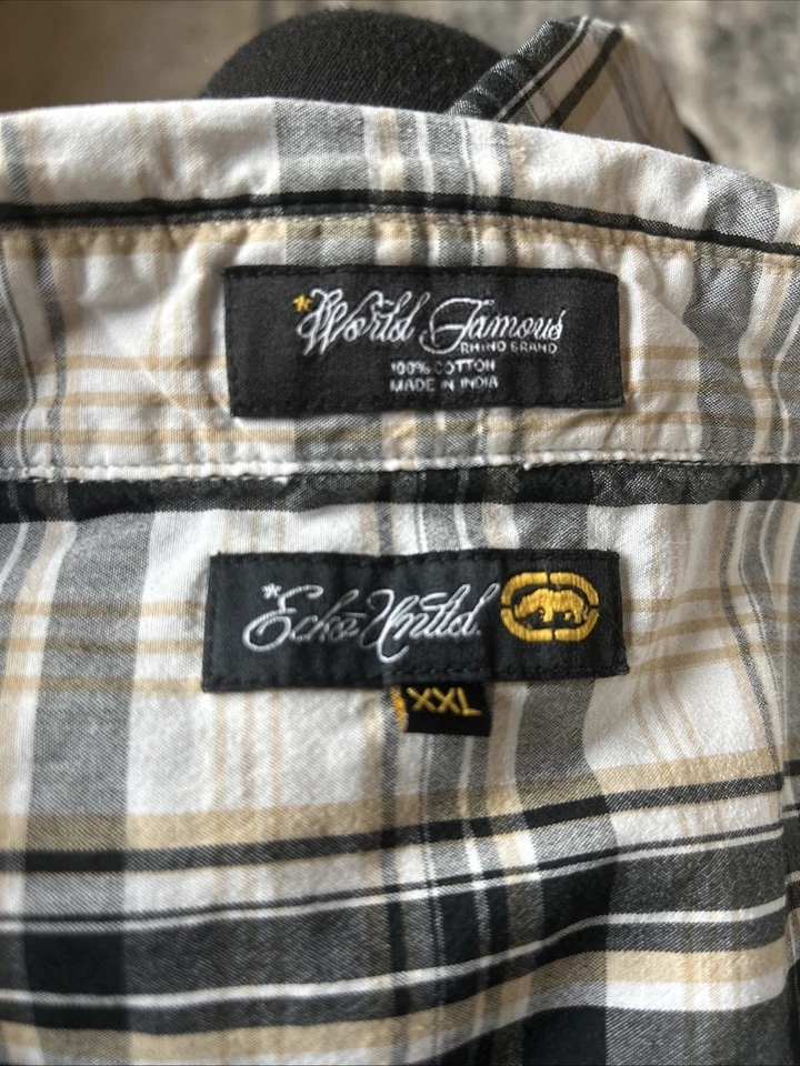 Camisa de manga corta Echo Unlimited para hombre, marca Rhino de fama mundial, talla XXL Foto 1 de 4