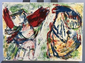 Gina PELLON (1926-2014) Lithographie composition abstraite signée - Foto 1 di 11