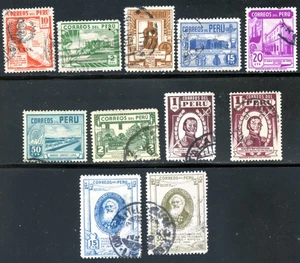 LOT 32498 USED 406/416 :  STAMPS FROM PERU - Picture 1 of 1