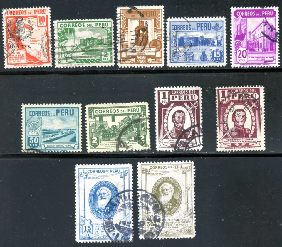 LOT 32498 USED 406/416 :  STAMPS FROM PERU - Image 1 of 1