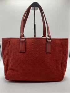 Gucci GG Canvas Tasche Handtasche Rot Echtheit - Bild 1 von 10