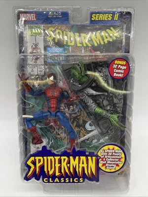 NEW Spider-Man Classics Series 2 Battle Ravaged Spider-Man Figure 2001  ToyBiz - Image 1 of 4