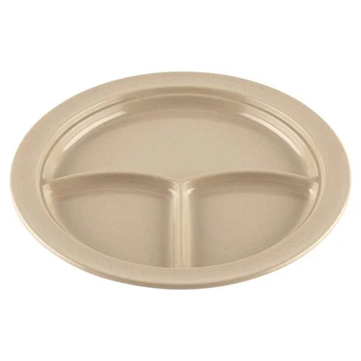 G.E.T. Heavy-Duty 3 Compartment Plastic Divided Compartment Plates, Deep Side... - Image 1 of 3