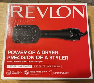 New Revlon Pro Collection One Step Hair Ionic Dryer and Brush Styler RVDR5212 - Image 1 of 4