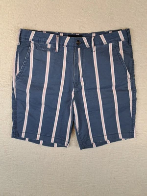 American Eagle 条纹短裤男式 32 码修身平前 — 第 1/4 张图片