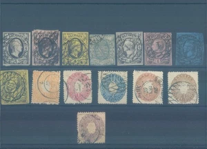 Germany Old States SAXONY 1851-1867 usedf stamps (CV $325 EUR287) - Picture 1 of 1
