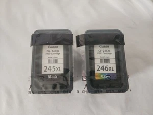 Genuine OEM Canon PG-245XL Black & CL-246XL Color Ink - Photo 1/1