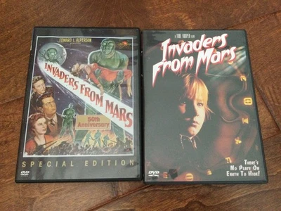 Invaders From Mars 1953 & 1986. 2 Alien/creatures Movie Lot - Image 1 of 3