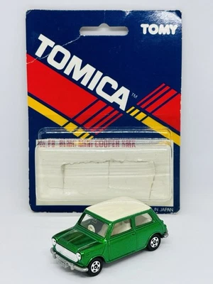 Tomica Tomy F8-2-62 BLMC Mini Cooper S - Loose with card - Made In Japan - Image 1 of 4