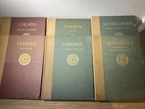 Antique Augener’s Edition Music Books x 6 Chopin, Schubert & Mendelssohn - Picture 1 of 24