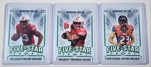 [3] JONATHAN TAYLOR 2020 SAGE HIT PREMIER DRAFT ROOKIE FIVE-STAR RC Q5686 - Picture 1 of 2