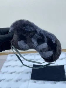 Chanel Rabbit Fur Sleep Mask - 97% New - 100% Authentic with Dust Bag - Picture 1 of 6