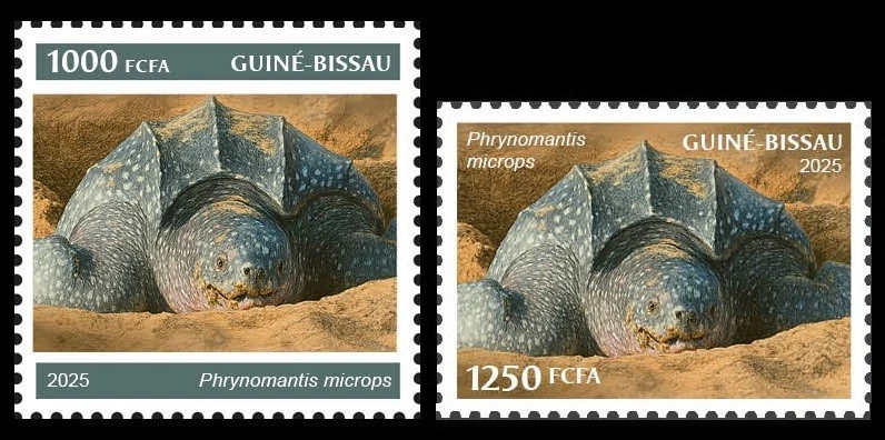 GUINEA BISSAU 2025 SET 2V - REPTILES - LEATHERBACK TURTLE TURTLES - MNH - Image 1 of 1
