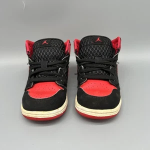 Nike Shoes Toddler 8c Air Jordan 1 Phat Siren Red Black 2011 Baby Sneakers - Picture 1 of 8