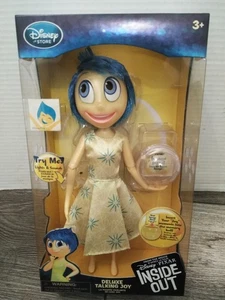NEU Disney Store Pixar Inside Out JOY Deluxe sprechende 10,5" Puppe leuchtende Erinnerung - Bild 1 von 8