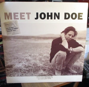 1990 Meet JOHN DOE US Promo LP DGC D2 24291 W/Inner & Hype X Country Rock NM/NM - Picture 1 of 4