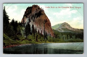 Oregon, OR-Oregon, Castle Rock am Columbia River Vintage Souvenir Postkarte - Bild 1 von 2