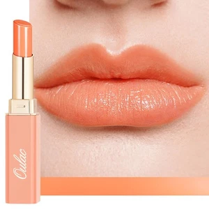 2 in 1 Rossetto e Balsamo Labbra Arancione Labbra Succoso e Lucido Effetto - Foto 1 di 12