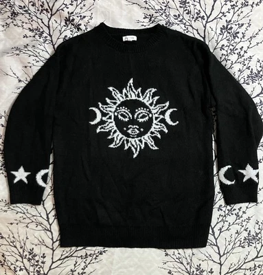 Suéter Pullover Stitch & Pine Sun Moon Star Talla Pequeña Foto 1 de 4