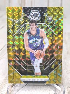 2022-23 Panini Mosaic #212 Walker Kessler Reactive Yellow Prizm Rookie RC - Picture 1 of 2