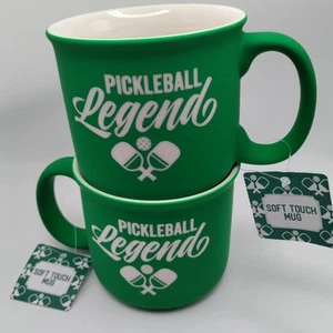 Tazza tazza ECCOLO " PICKLEBALL LEGEND" verde soft touch 18 oz con etichette - lotto di 2 - Foto 1 di 17