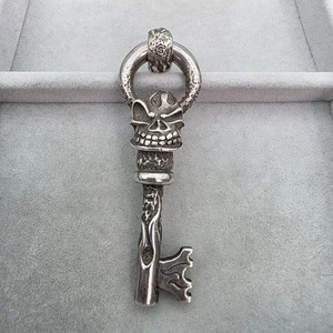 STARLINGEAR FLAMING SKELETON necklace top #1026 - Picture 1 of 10