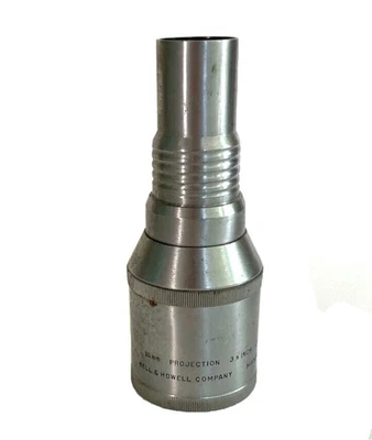 Lente proyectora Bell & Howell 16 mm PROYECCIÓN 3 1/2" f/2,3 máquinas de estilo antiguo Foto 1 de 4