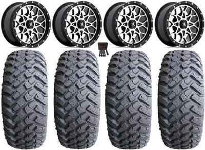 MSA Portal 14" Wheels Machined 31" MotoHammer Tires Can-Am Commander Maverick - Image 1 of 4