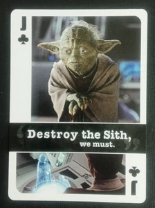 Star Wars Famous Quotes Playing Card Jack Clubs - Picture 1 of 2