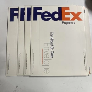LOT OF 4- FedEx Express Corrugated Envelope Hard Peel n’ Seal - NEW - Picture 1 of 3