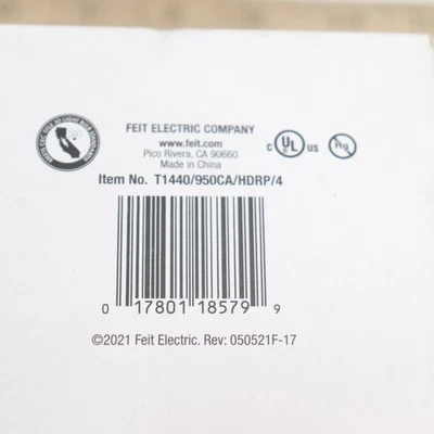 (4-Pk) Feit Dimmable Straight Filament LED Light Bulb 5000K 40W Equivalent - Image 1 of 4