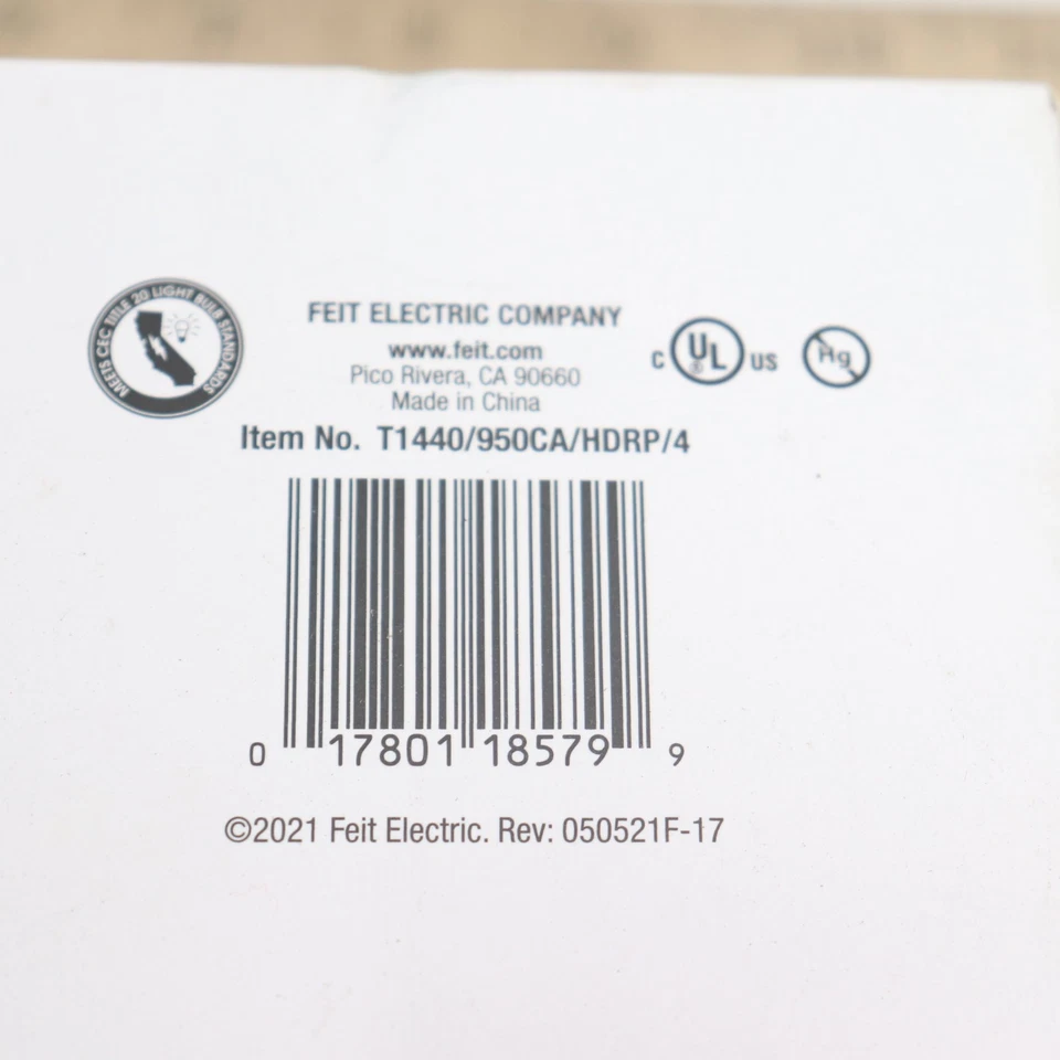 (4-Pk) Feit Dimmable Straight Filament LED Light Bulb 5000K 40W Equivalent - Image 1 of 4